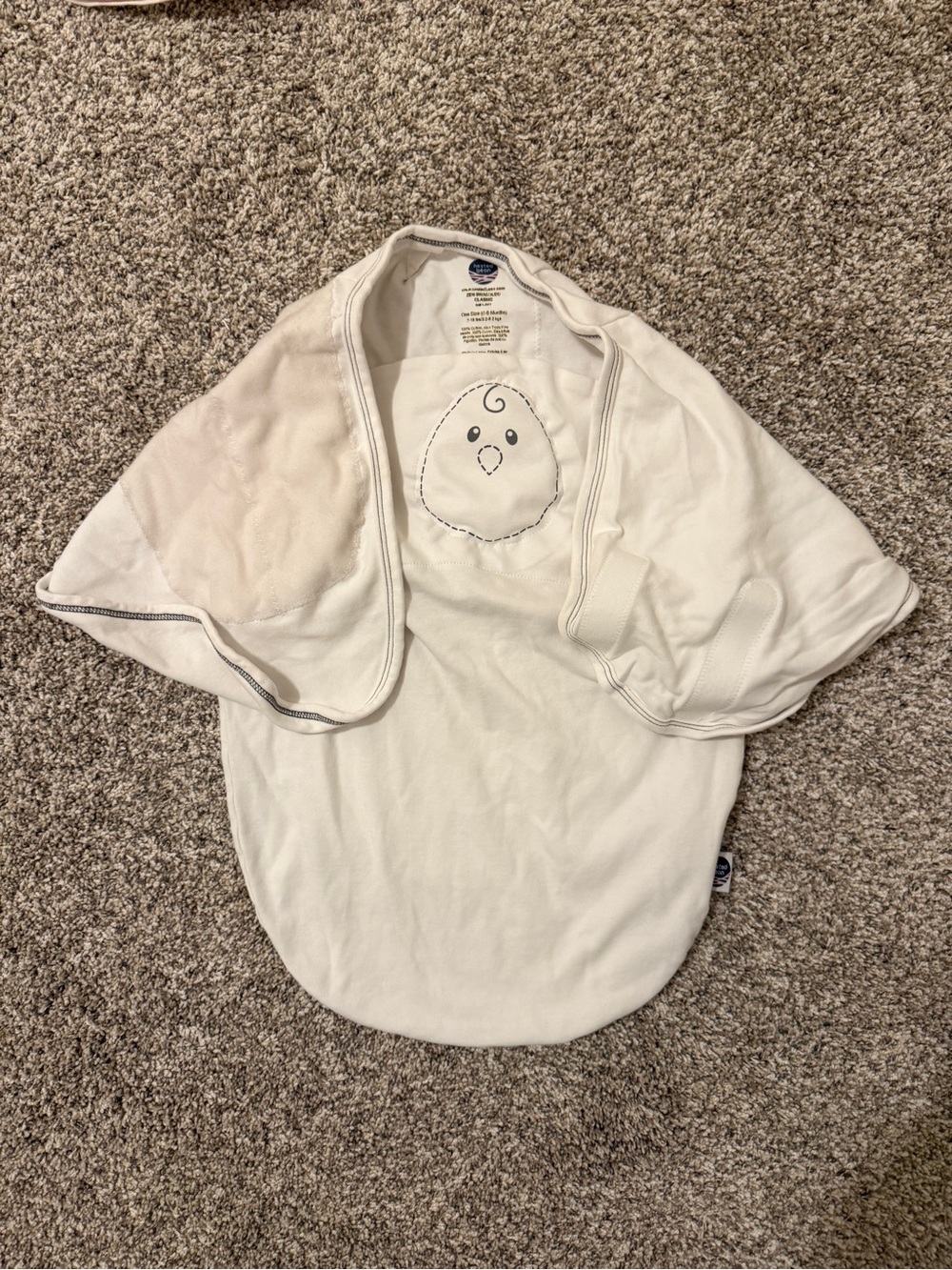 Nested Bean Zen Swaddle with Chick Embroidery